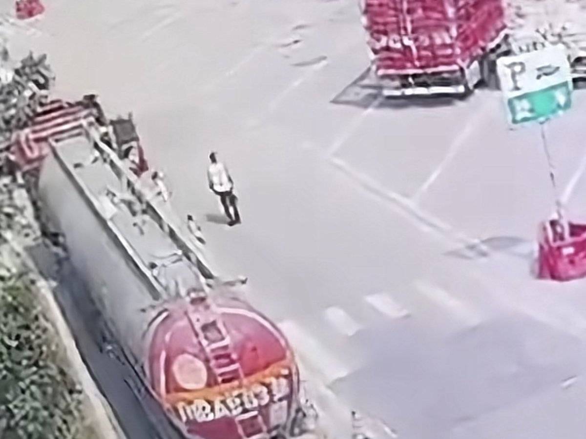 轮胎意外闯入服务区致行人死亡事件，警方通报